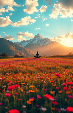 A striking book cover design featuring a serene landscape that evokes a sense of spiritual freedom