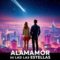 A movie poster for 'Alamamor en la Ciudad de las Estrellas'