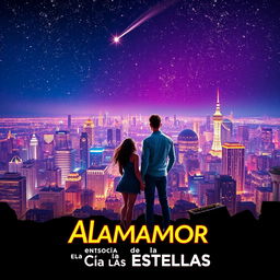 A movie poster for 'Alamamor en la Ciudad de las Estrellas'