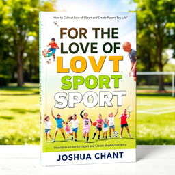 An inspiring book cover for 'For the Love of Sport: How to Cultivate a Love of Sport and Create Players for Life' by Joshua Chant