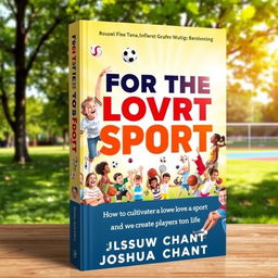 An inspiring book cover for 'For the Love of Sport: How to Cultivate a Love of Sport and Create Players for Life' by Joshua Chant