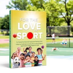 An inspiring book cover for 'For the Love of Sport: How to Cultivate a Love of Sport and Create Players for Life' by Joshua Chant