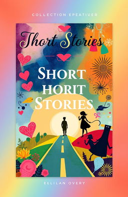 A book cover design for a collection of short stories featuring a variety of themes