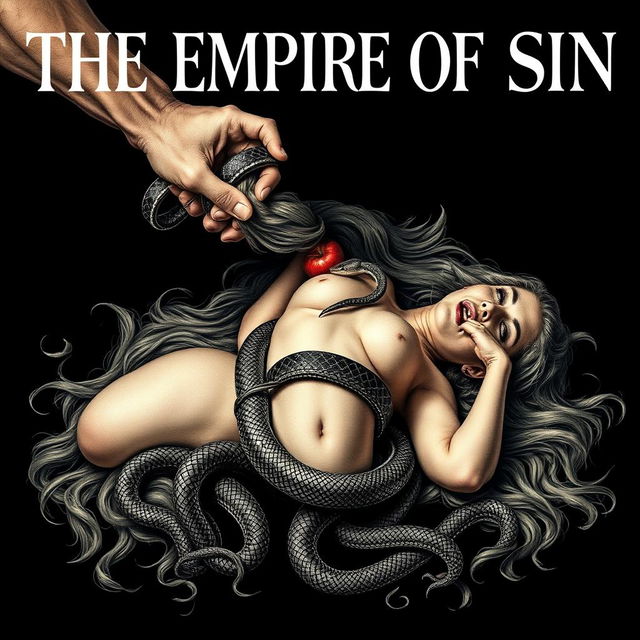 A striking and provocative scene titled 'The Empire of Sin'