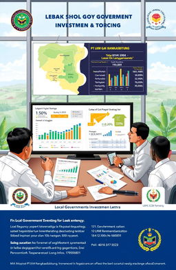 A detailed visual representation of local government investment analysis for PT