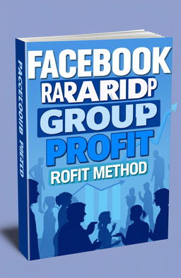 A captivating book cover for 'Facebook Rapid Group Profit Method'