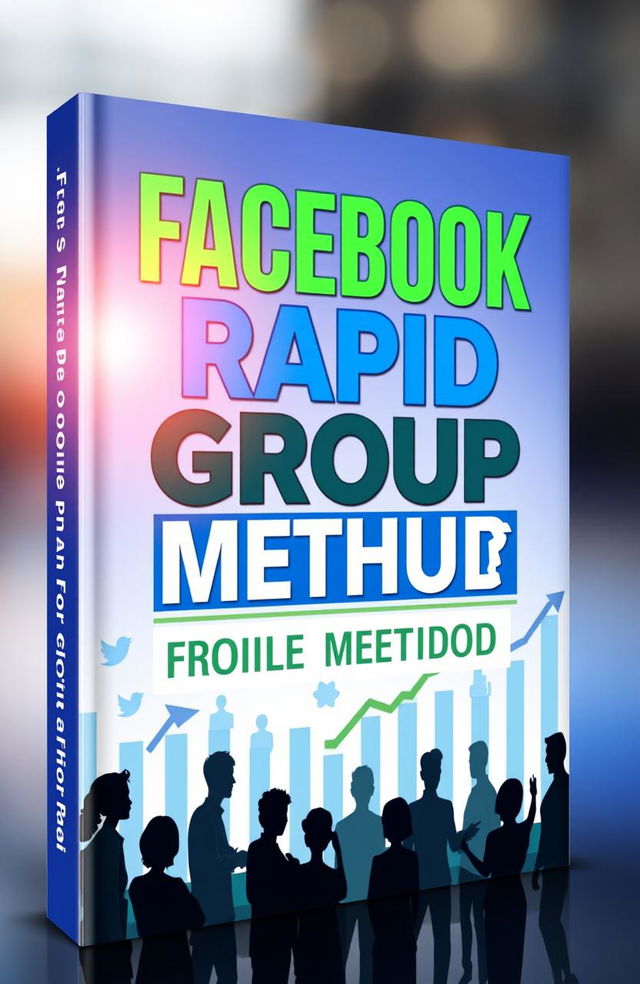 A captivating book cover for 'Facebook Rapid Group Profit Method'