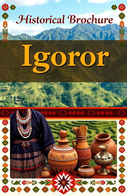 A front page design for a historical brochure dedicated to the Igorot indigenous group