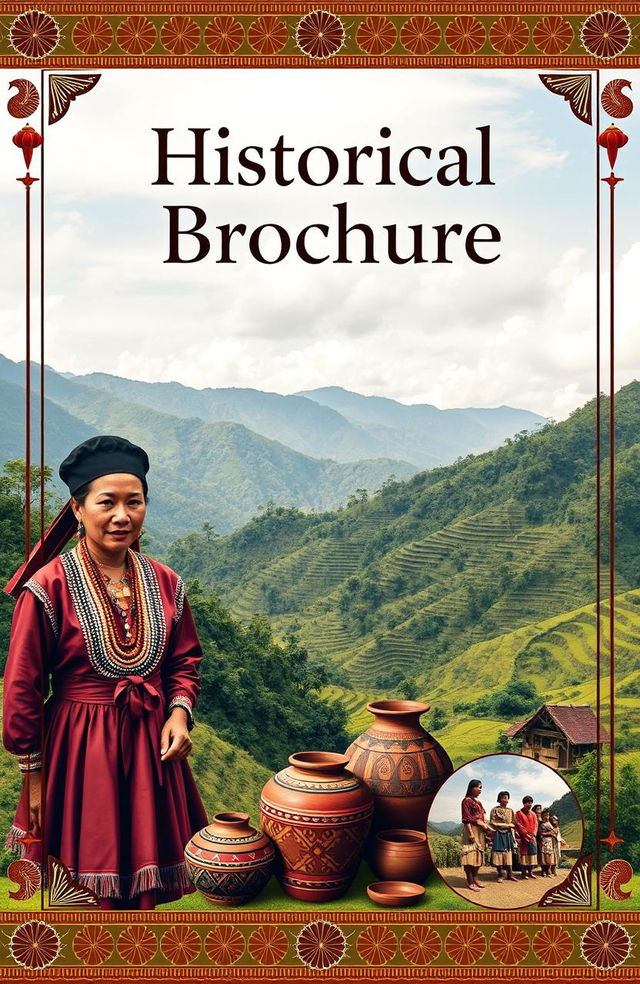 A front page design for a historical brochure dedicated to the Igorot indigenous group