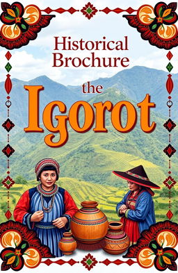 A front page design for a historical brochure dedicated to the Igorot indigenous group