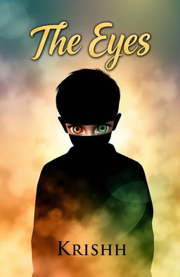 A captivating book cover for a novel titled 'The Eyes' by Krishh