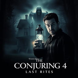 A chilling movie poster for 'The Conjuring 4: Last Rites (2025)' by Warner Bros