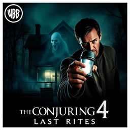 A chilling movie poster for 'The Conjuring 4: Last Rites (2025)' by Warner Bros