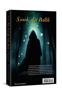 A book cover design for a novel titled 'Sosok di Balik Cahaya'