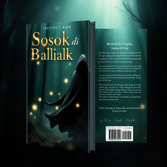 Cover design for a book titled 'Sosok di Balik Cahaya'