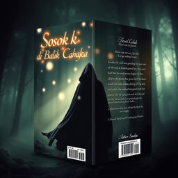 Cover design for a book titled 'Sosok di Balik Cahaya'
