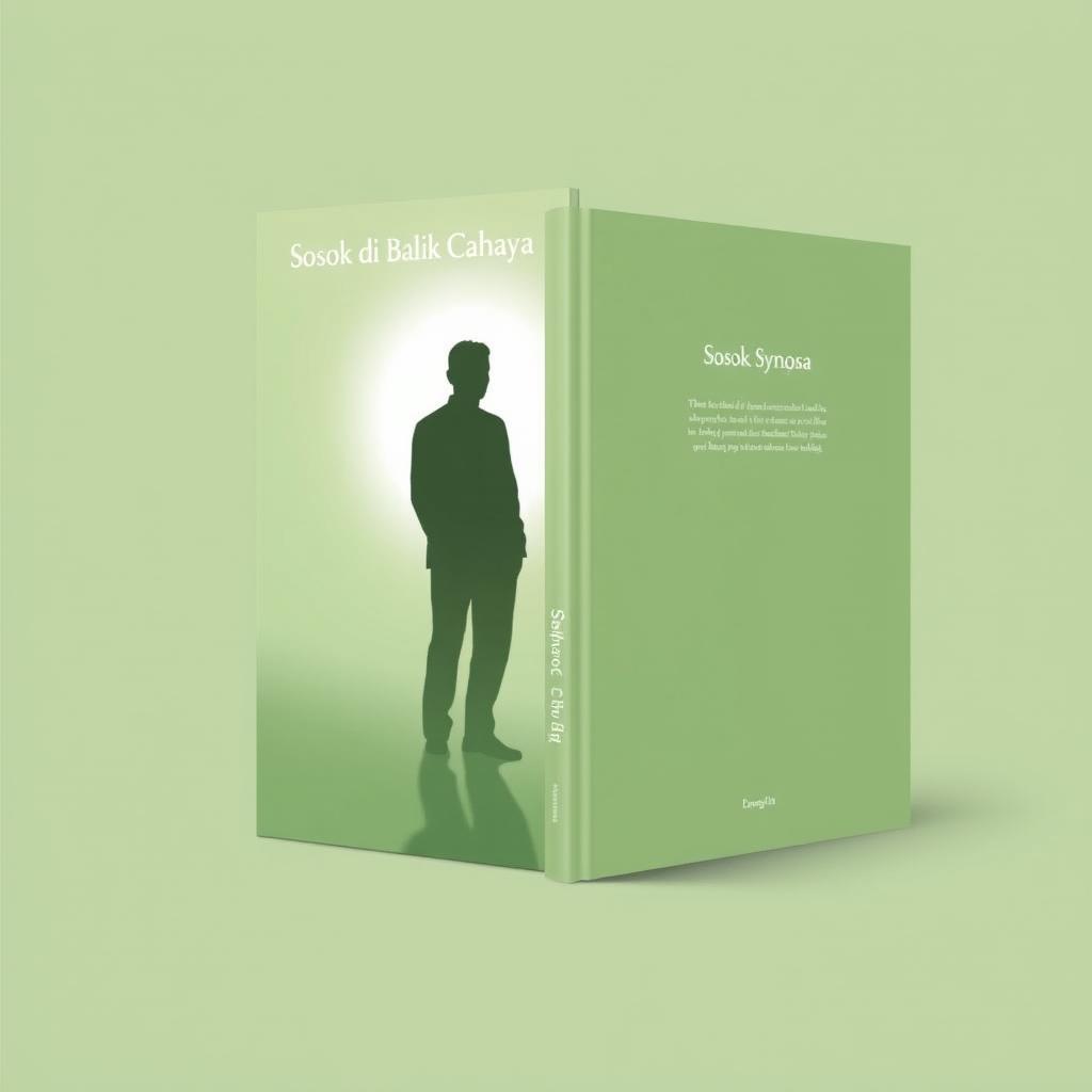 A minimalist book cover design for the title 'Sosok di Balik Cahaya'