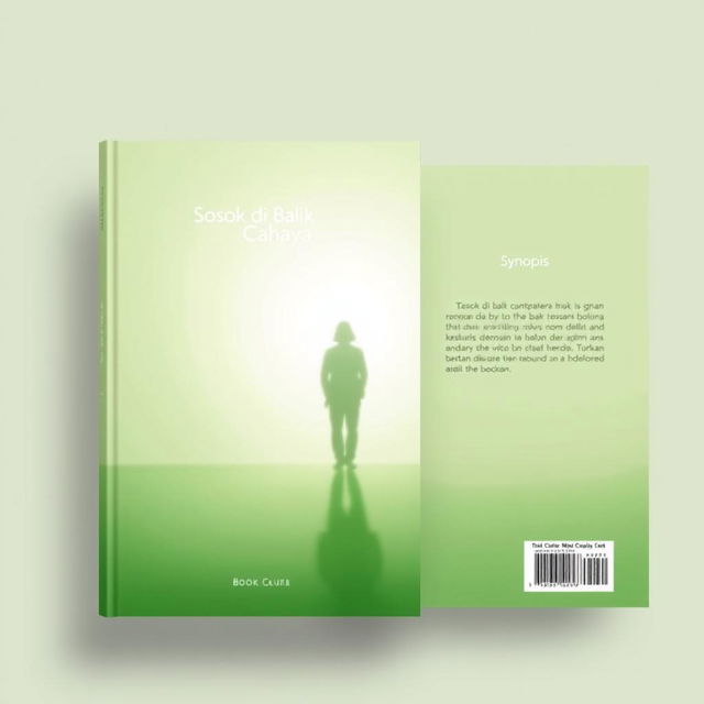 A minimalist book cover design for the title 'Sosok di Balik Cahaya'