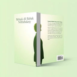 A minimalist book cover design for the title 'Sosok di Balik Cahaya'