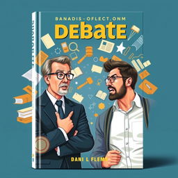 A book cover design depicting a dynamic debate between two men, showcasing a classic intellectual confrontation
