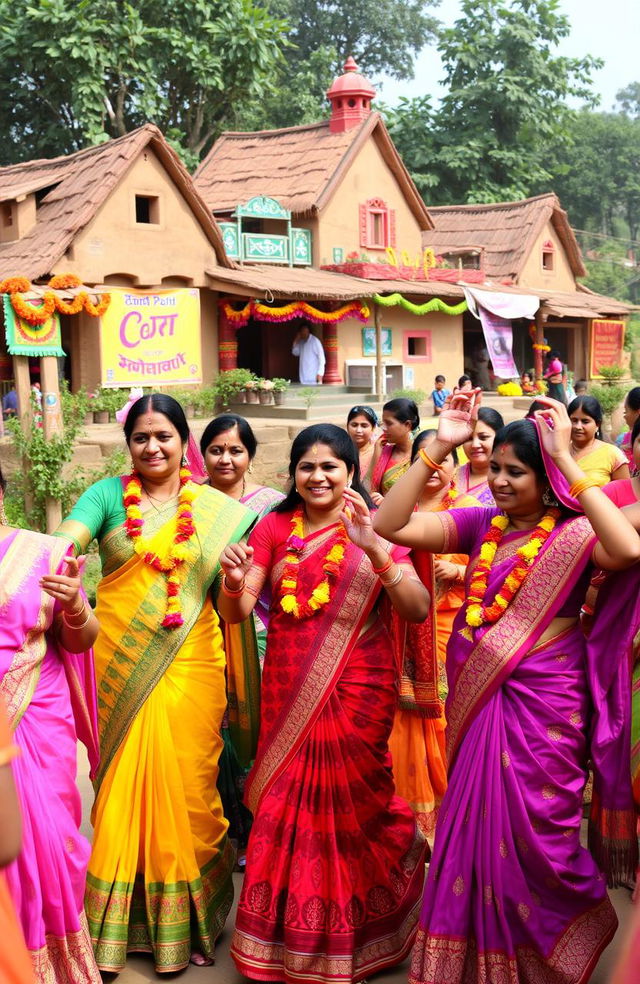 A vibrant and colorful celebration of Raja Parba in Odisha, India