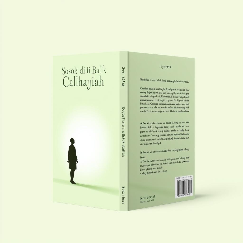 A minimalist book cover design for the title 'Sosok di Balik Cahaya'