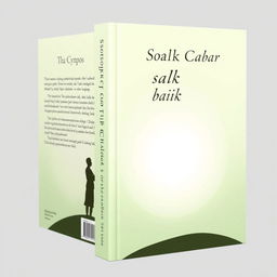 A minimalist book cover design for the title 'Sosok di Balik Cahaya'