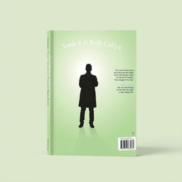 A minimalist book cover design for the title 'Sosok di Balik Cahaya'