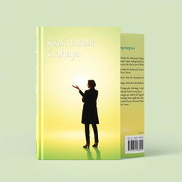 A minimalist book cover design for the title 'Sosok di Balik Cahaya'