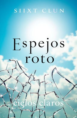 A book cover featuring the title 'Espejos rotos cielos claros'