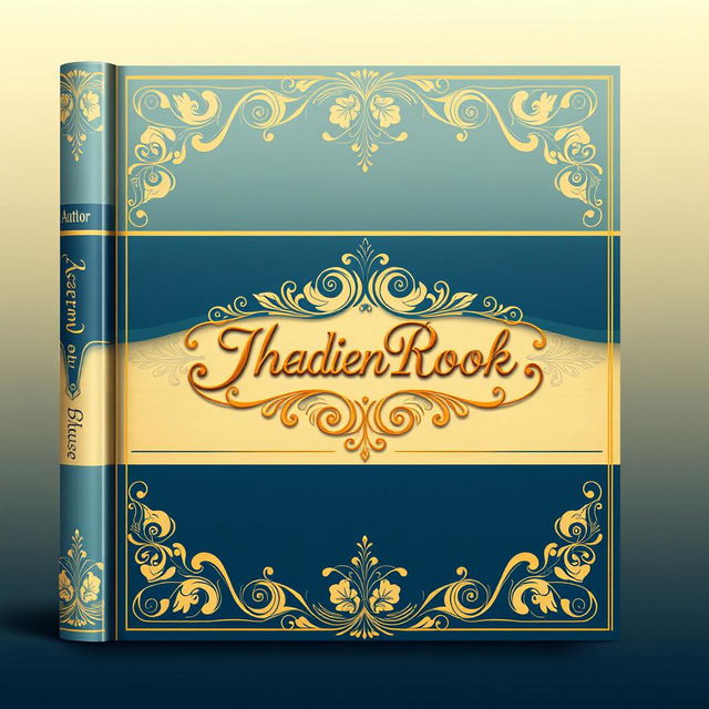 A stunning book cover design featuring an elegant blend of colors and patterns