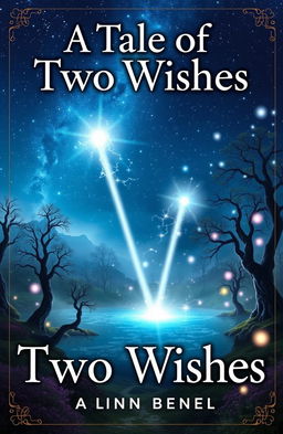 A realistic book cover for a fantasy novel titled 'A Tale of Two Wishes'