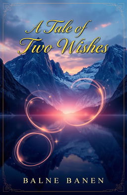 A realistic book cover design for a fantasy novel titled 'A Tale of Two Wishes'