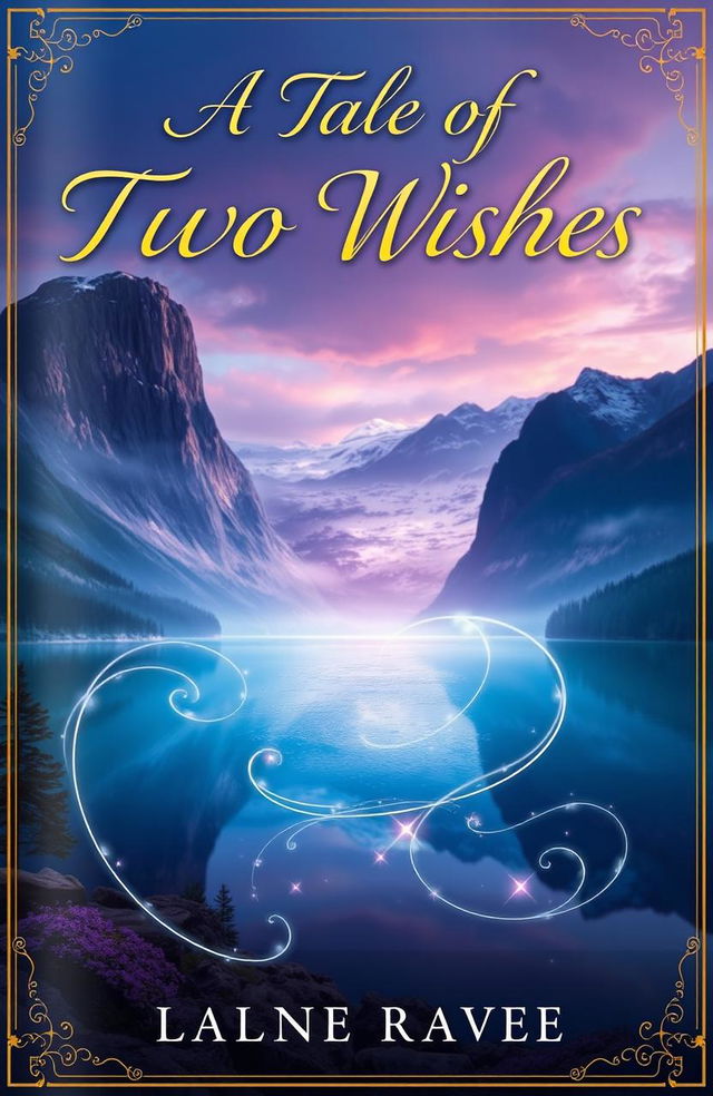 A realistic book cover design for a fantasy novel titled 'A Tale of Two Wishes'