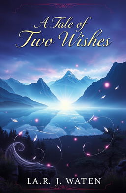 A realistic book cover design for a fantasy novel titled 'A Tale of Two Wishes'