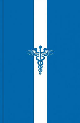 A minimalist book cover designed for medical students, featuring a clean and elegant design