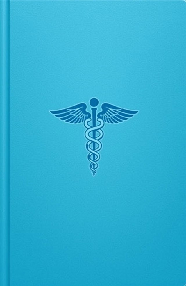 A minimalist book cover designed for medical students, featuring a clean and elegant design