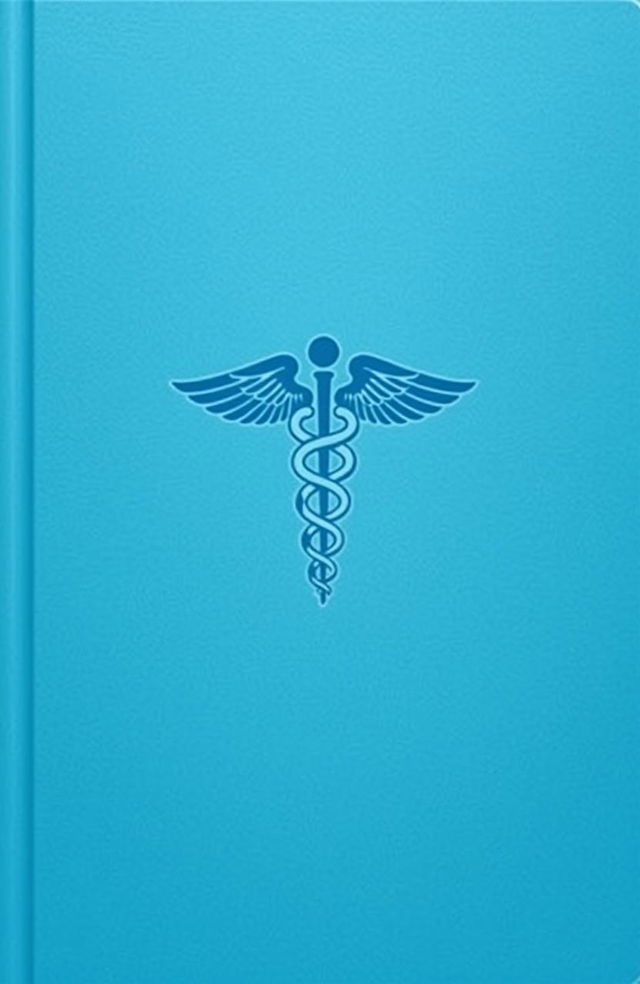 A minimalist book cover designed for medical students, featuring a clean and elegant design