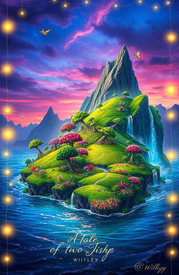 A stunning fantasy scene representing the novel 'A Tale of Two Wishes' by Willkyy