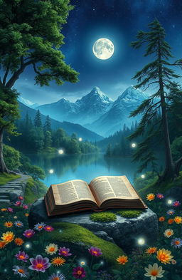 A fantastical scene from a novel titled 'A Tale of Two Wishes' by Willkyy