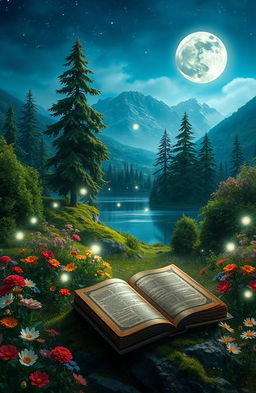 A fantastical scene from a novel titled 'A Tale of Two Wishes' by Willkyy