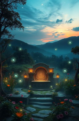 A mystical and enchanting landscape that encapsulates the fantasy of witchcraft for the novel titled 'A Tale of Two Wishes' by Willkyy