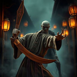 A dramatic confrontation between a great Vietnamese mage and a Chinese zombie