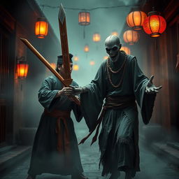 A dramatic confrontation between a great Vietnamese mage and a Chinese zombie