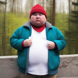 Realistically portrayed Eric Cartman from South Park as a real-life person.