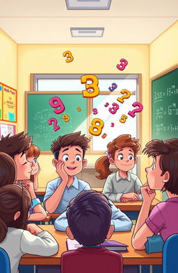 A visually engaging illustration representing the concept of mental arithmetic