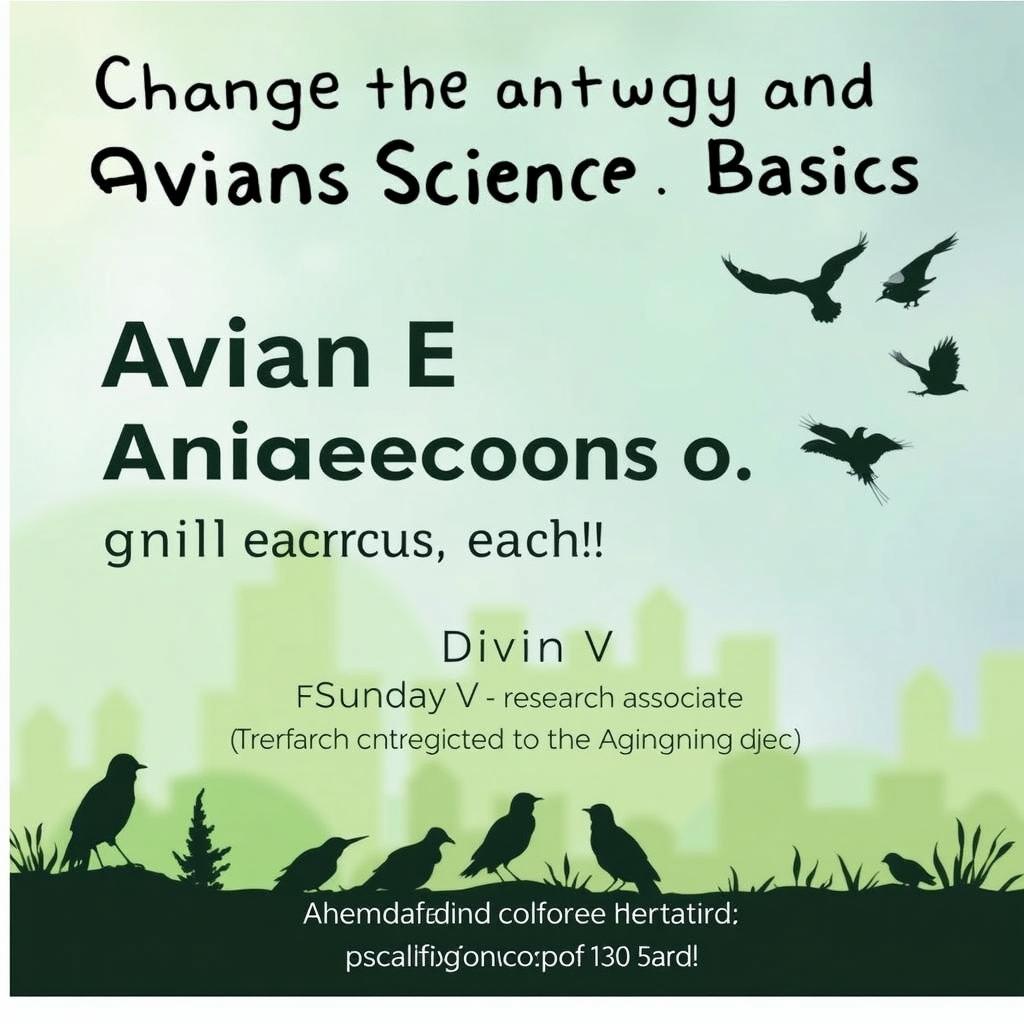 Avian ecology and citizen science basics