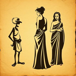 A vintage Greek-Latin theater poster