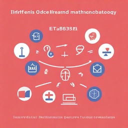 Create an academic poster featuring advanced mathematical symbols and technology icons