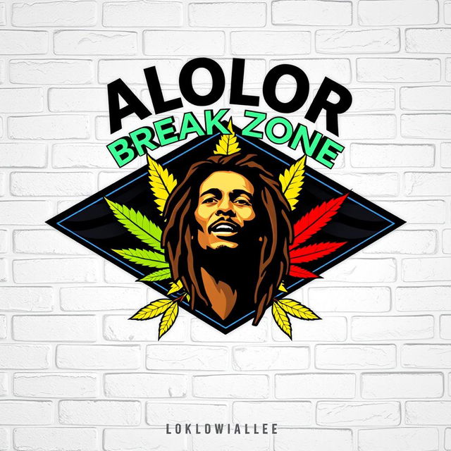 A logo design featuring ALOLOR BREAK ZONE prominently at the top, designed in an eye-catching style